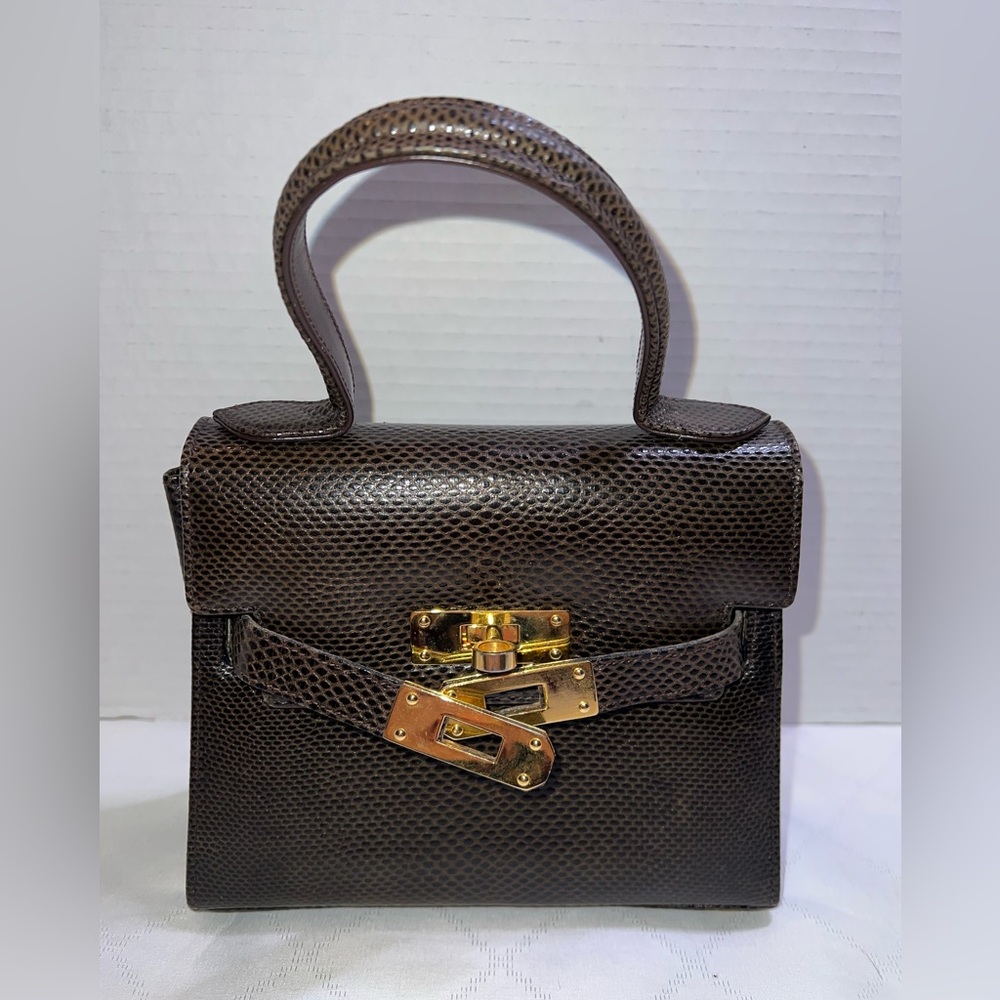 🔥🔥🔥 Finesse La Model Kelly Mini Lizard Handbag - Picture 5 of 16